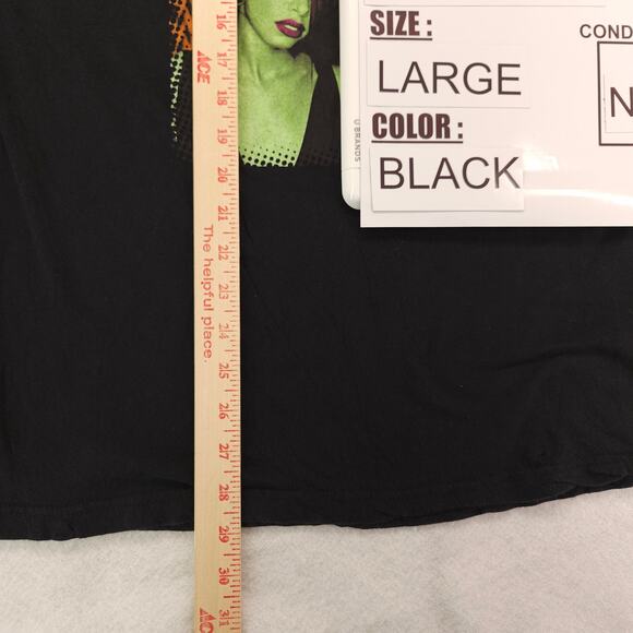 Aaliyah Band Short Sleeve Graphic Crew Neck Shirt Womens Size Large L Black - Picture 8 of 9